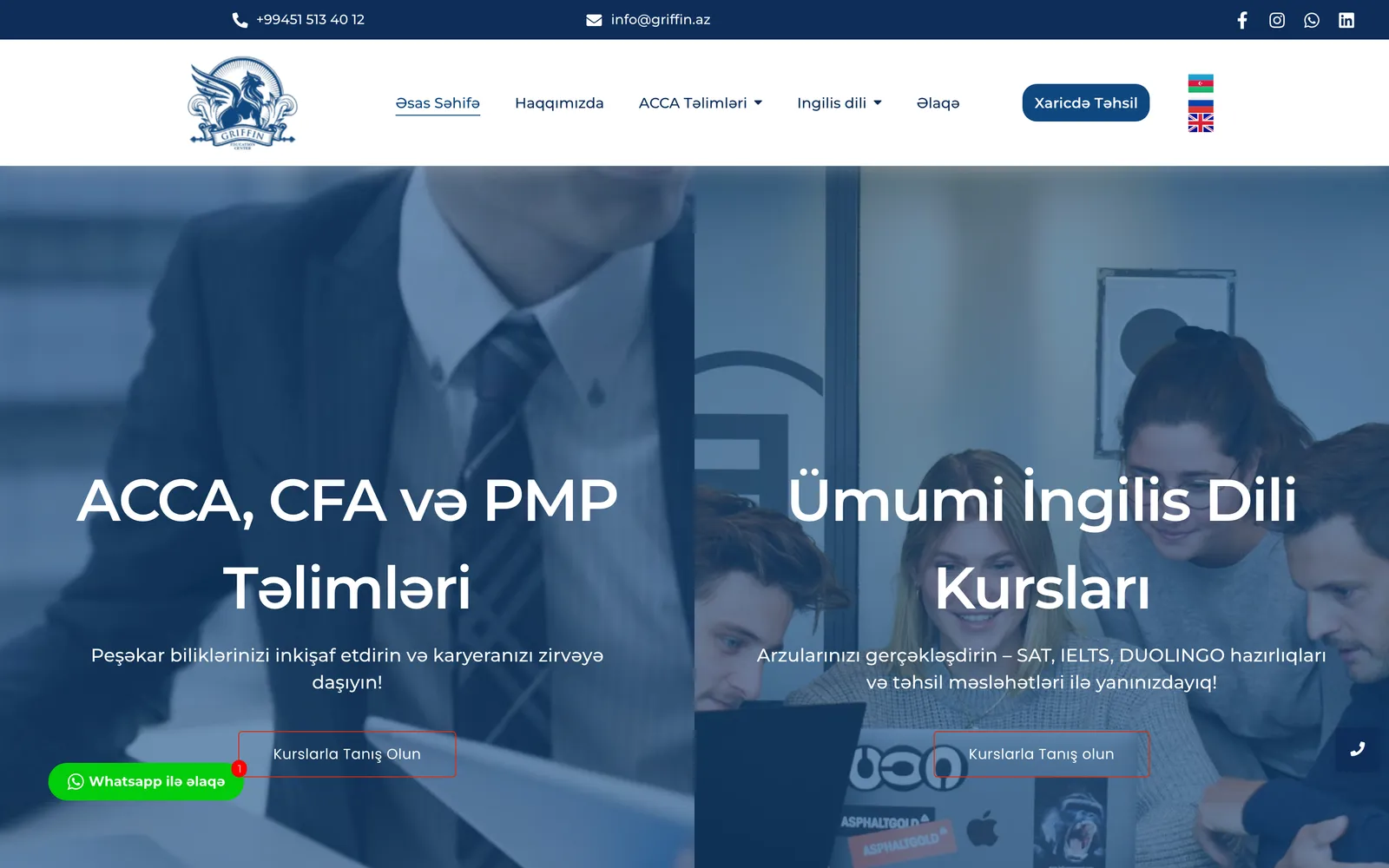 Griffin Education Center saytı
