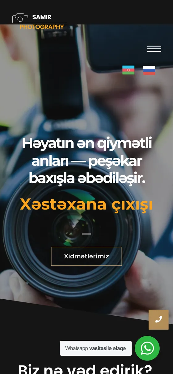 Samir Photography mobil versiyası